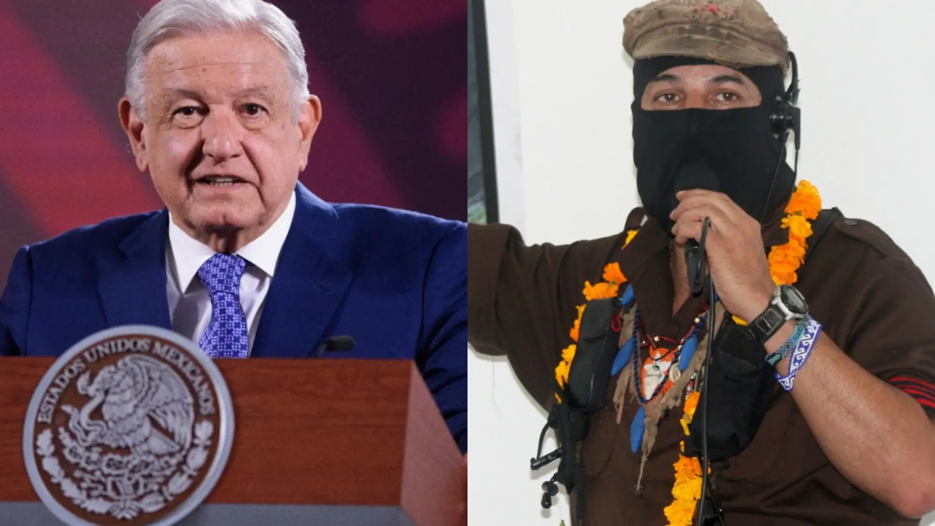 AMLO y Subcomandante Marcos